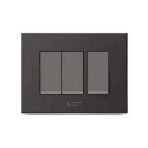 Caprina Series Black Polycarbonate Switch Plate