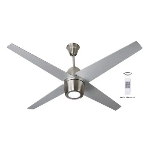 Veneto Brushed Nickel Ceiling Fan - Color: Grey