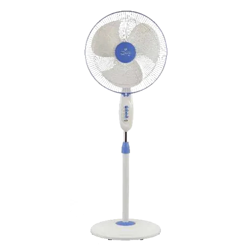 White And Blue Thunder Storm Pedestal Fan