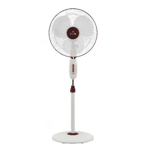 White and Maroon Unicorn Pedestal Fan