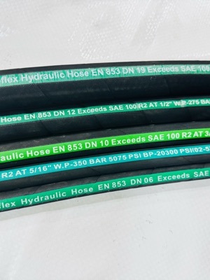 Euro flex hydraulic hose wrap finish