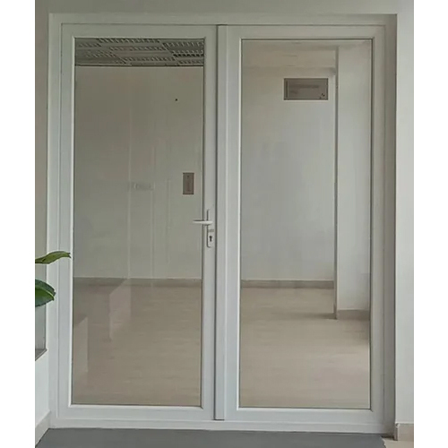 Upvc Casement Glass Door - Color: White
