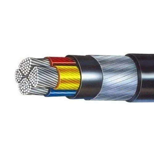 Aluminium Armoured Cable - Color: Black