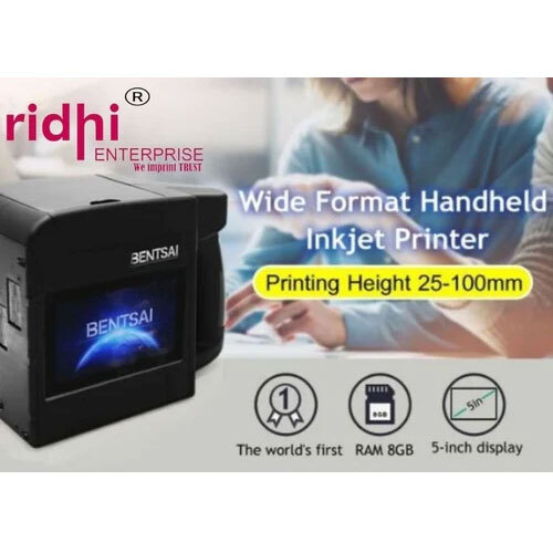 RIDHI Worlds Biggest Handheld Large Character Non-Contact InkJet Printer Model RE - B85 - 100 MM