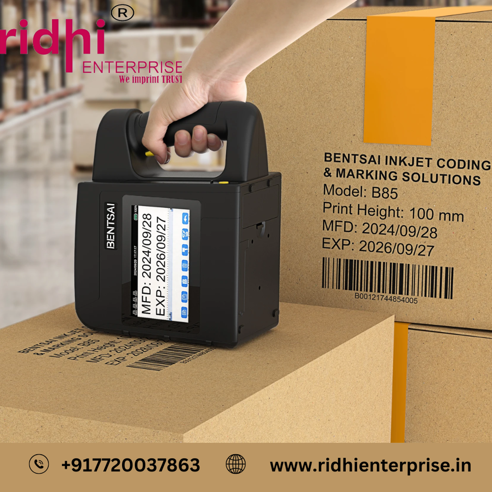 Ridhi Worlds Biggest Handheld Large Character Non-Contact Inkjet Printer Model Re - B85 - 100 Mm - Automatic Grade: Semi-Automatic