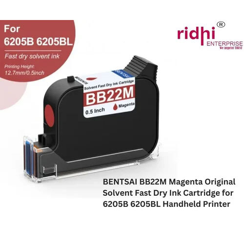 BENTSAI BB22M Magenta Original Solvent Fast Dry Ink Cartridge