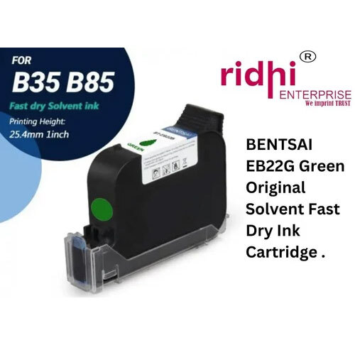 Re-bentsai Eb22G Green Original Solvent Fast Dry Ink Cartridge