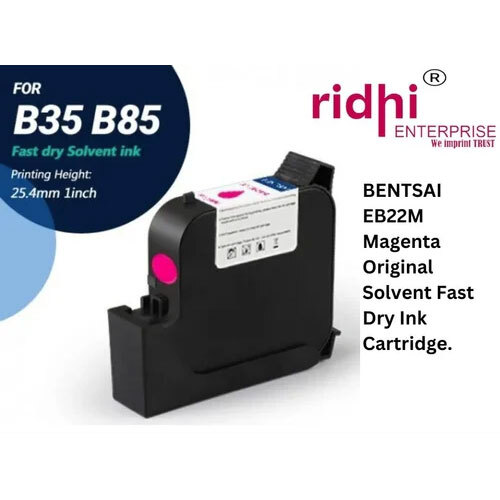 Bentsai Eb22M Magenta Original Solvent Fast Dry Ink Cartridge