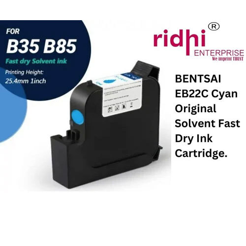 Bentsai Eb22C Cyan Original Solvent Fast Dry Ink Cartridge