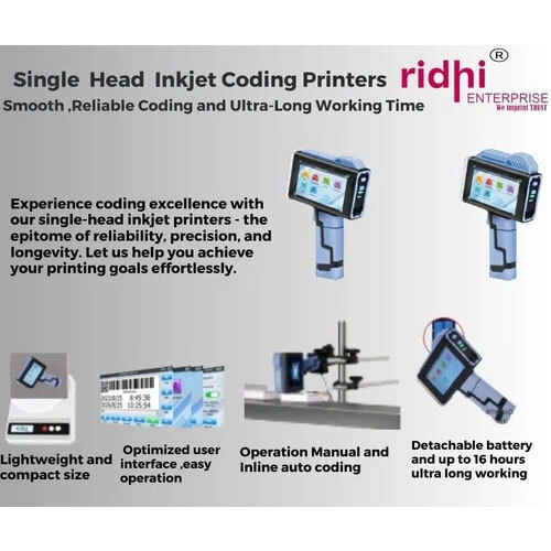 RIDHI 300 dpi Bentsai Handheld Inkjet Printer