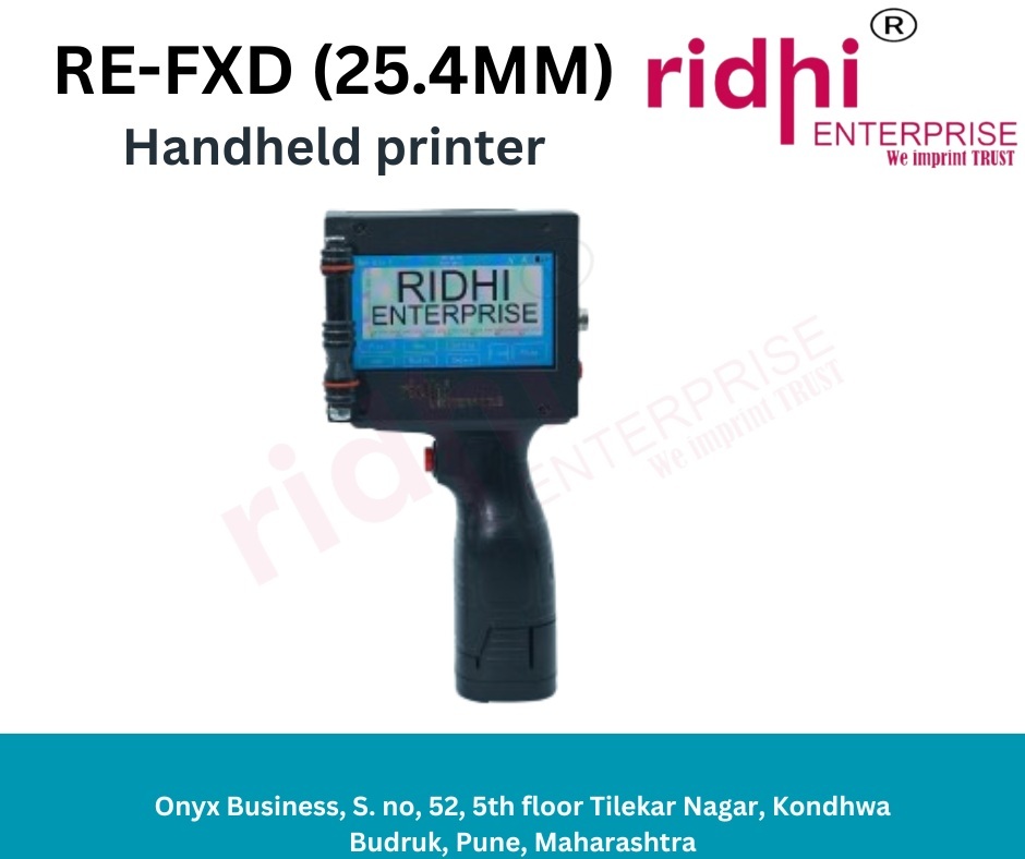 Ridhi 1 inch handheld inkjet Printer For Mrp And Batch Coding