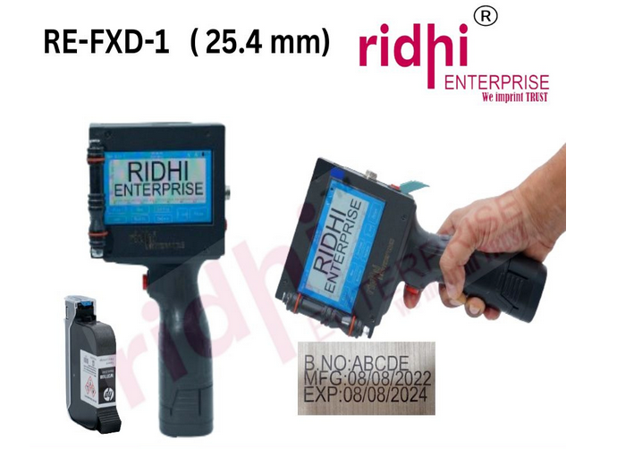 RE-FXD-1Inch RIDHI Handheld Inkjet Printer