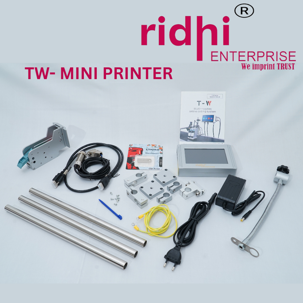 Ridhi Tw Mini Water Bottle Batch Coding Inkjet Printer - Features: High Quality