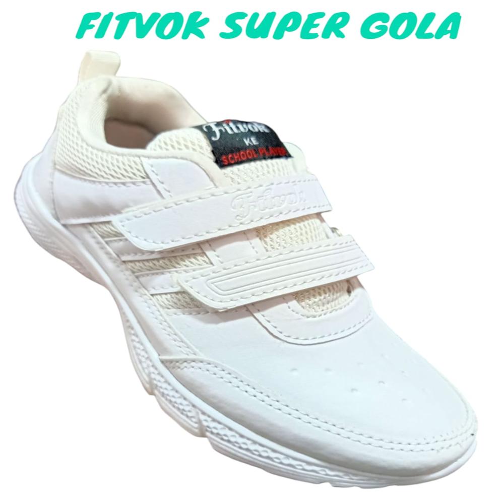 School Shoes - Eva Outsole, All Sizes Available, White Color | Lightweight Durability, Breathable Design, Suitable For All Seasons