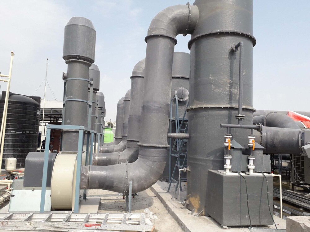 FRP scrubber