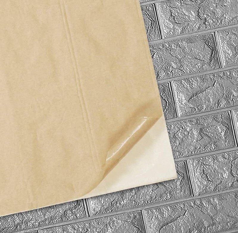 3D GRAY BRICK SELF ADHESIVE WALLPAPER