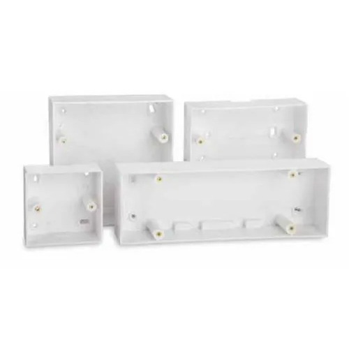 Surface Mounting Plastic Box - Color: White