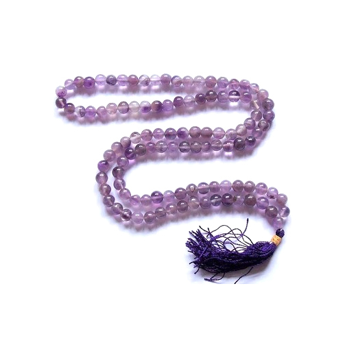 108 मोती वाली अमेथिस्ट माला