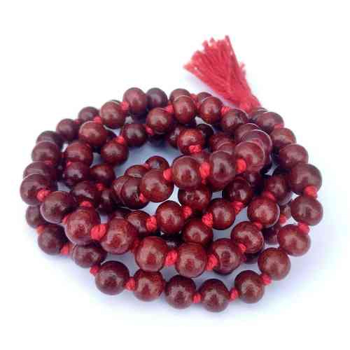 Natural Red Sandalwood Mala