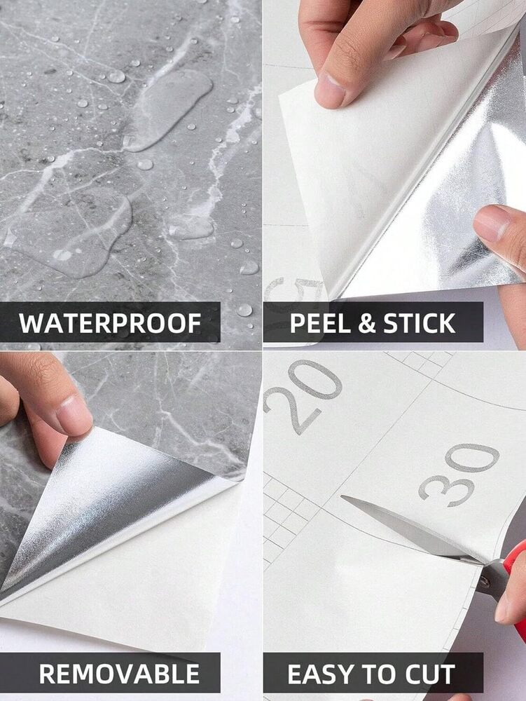 White Golden Marble Wallpaper - Size: Standard