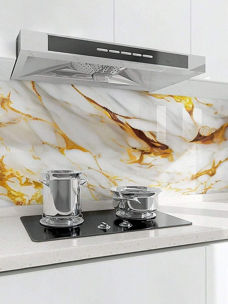WHITE GOLDEN MARBLE WALLPAPER