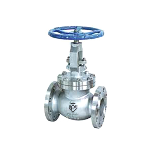 Globe Valve - Stainless Steel, 2" to 18" | Silver & Black, Flange Type Connection, Metal-to-Metal Sealing, Polished Surface, Industrial Use