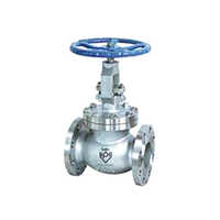 Globe Valve - Stainless Steel, 2" To 18" | Silver & Black, Flange Type Connection, Metal-to-metal Sealing, Polished Surface, Industrial Use