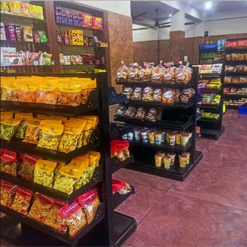 Double Side (Center) Display Rack - Capacity: 100 Kg/hr