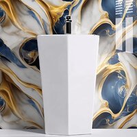 DARK BLUE GOLD MARBEL WALLPAPER
