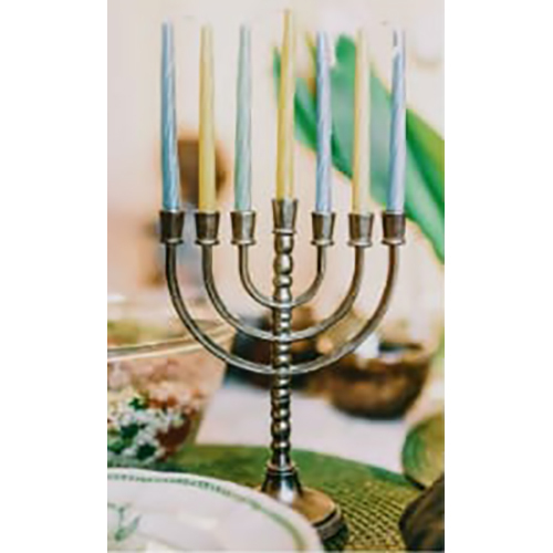 Aluminium Candle Stand - Color: Golden