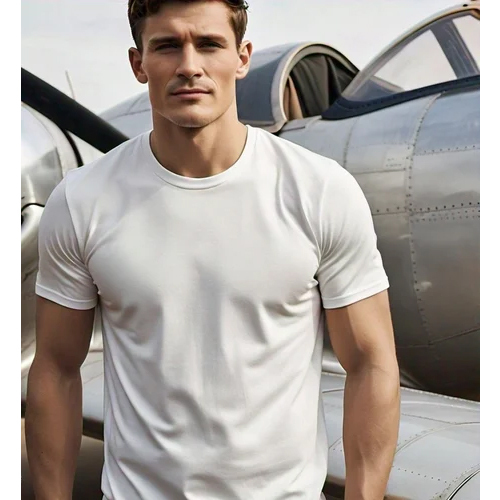 Men Corporate T Shirts - Color: White