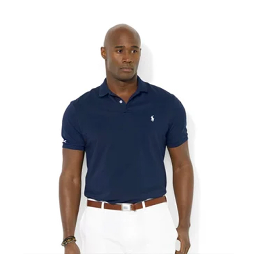 Men Blue Plain T Shirt - Design: Standard