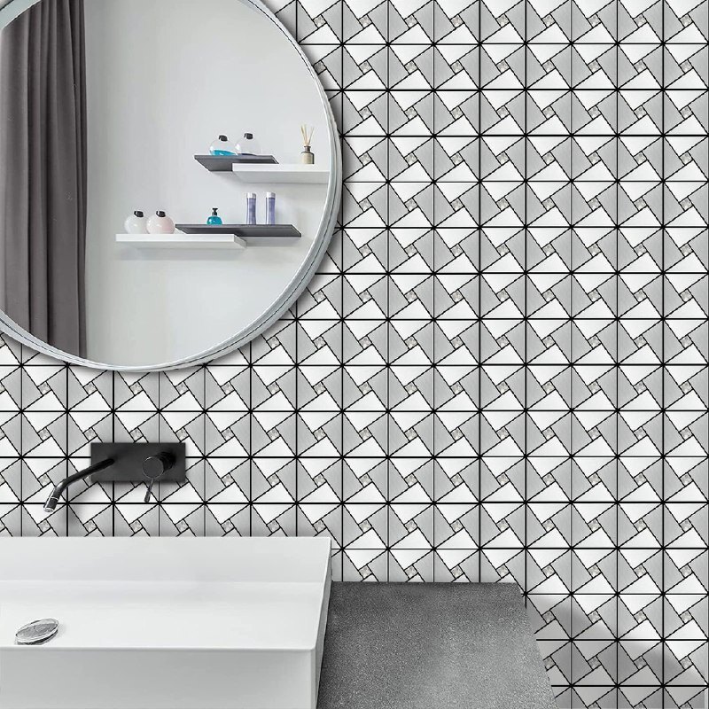 Silver Mosaic Self Adhesive Wall Panel
