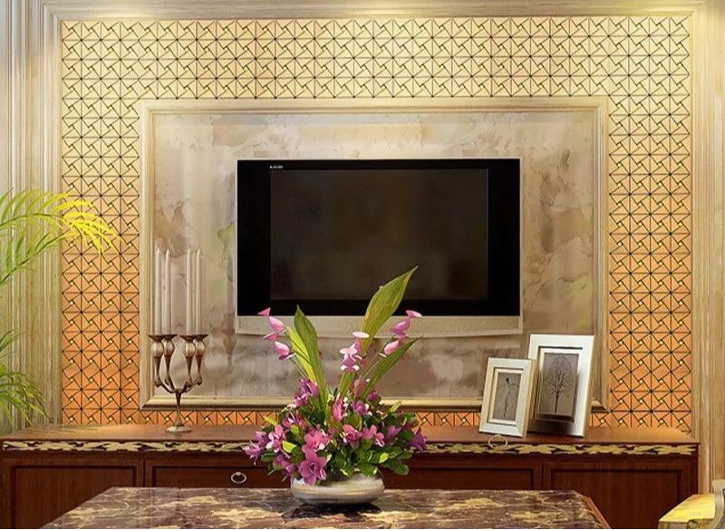GOLD MOSAIC SELF ADHESIVE WALL PANEL