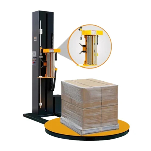 1500Mm Automatic Pallet Wrapping Machine - Color: Black