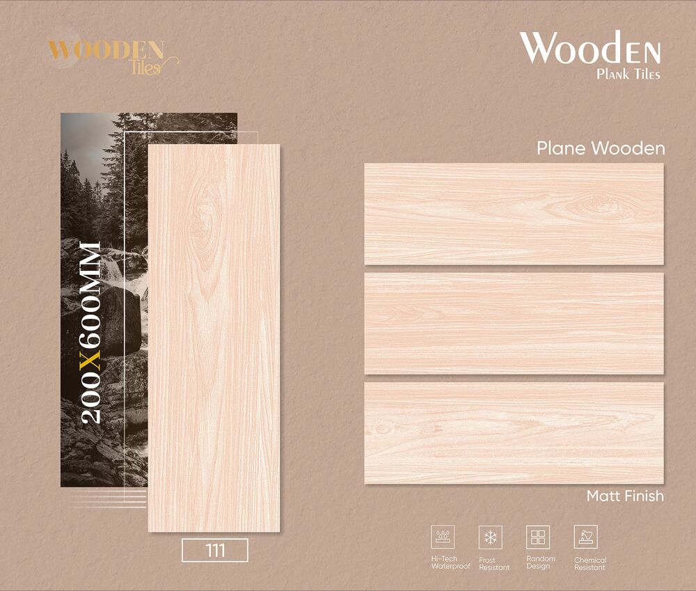 Wood imitation porcelain tiles 200x600