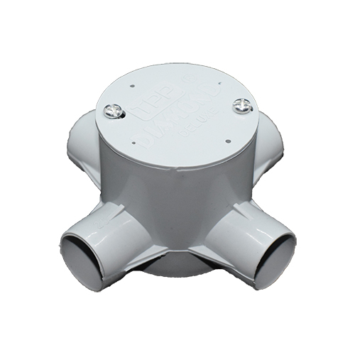 Grey 4 Way Deep Junction Box - Application: Industrial