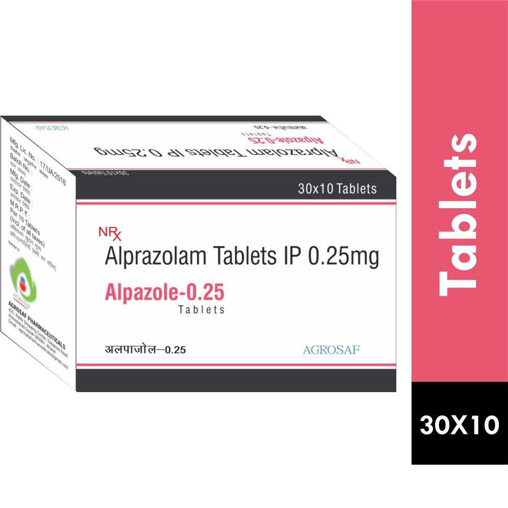 ALPAZOLE-0.25 TABLET - ALPRAZOLAM 0.25MG TABLET