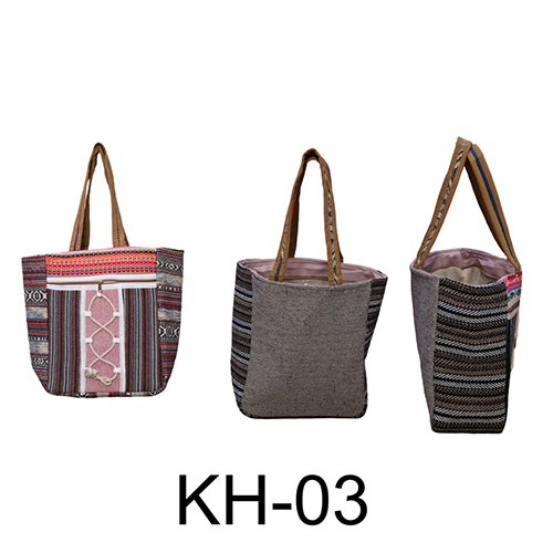 Kh-03 Hemp Shoulder Bag - Color: Multi Colour