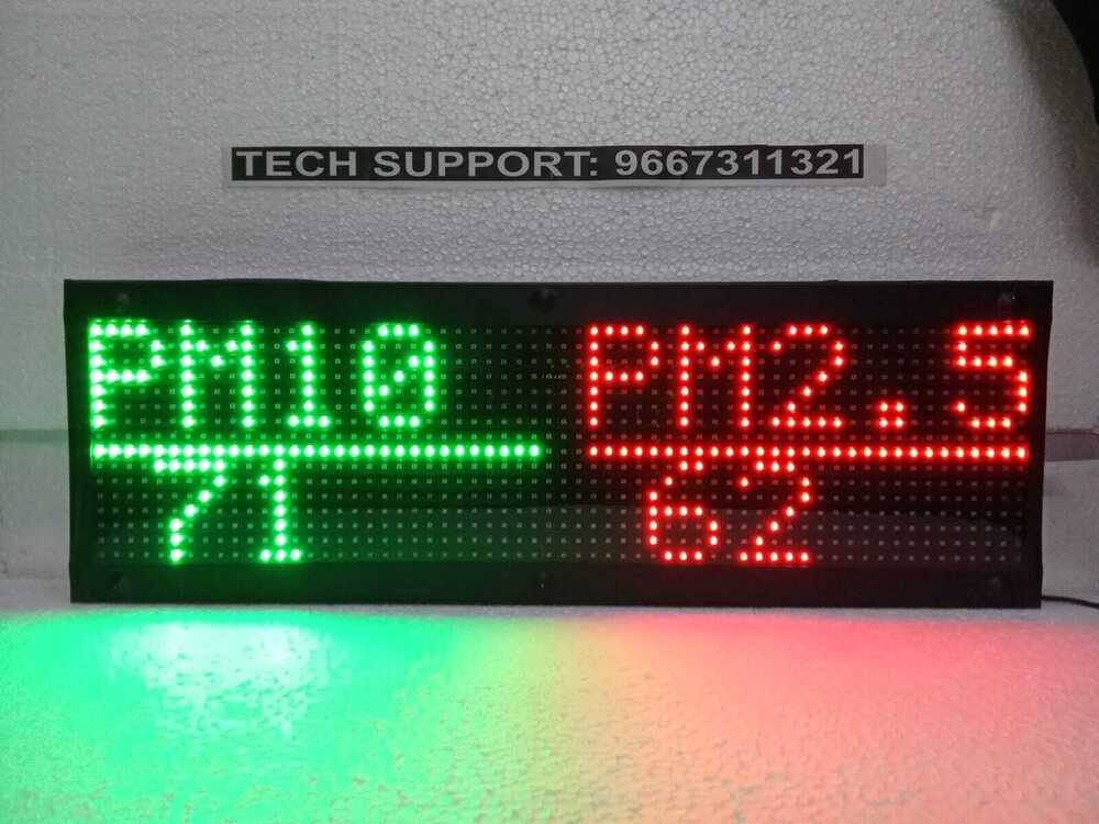 Air Quality Display System With ( Pm2.5 And Pm10 )