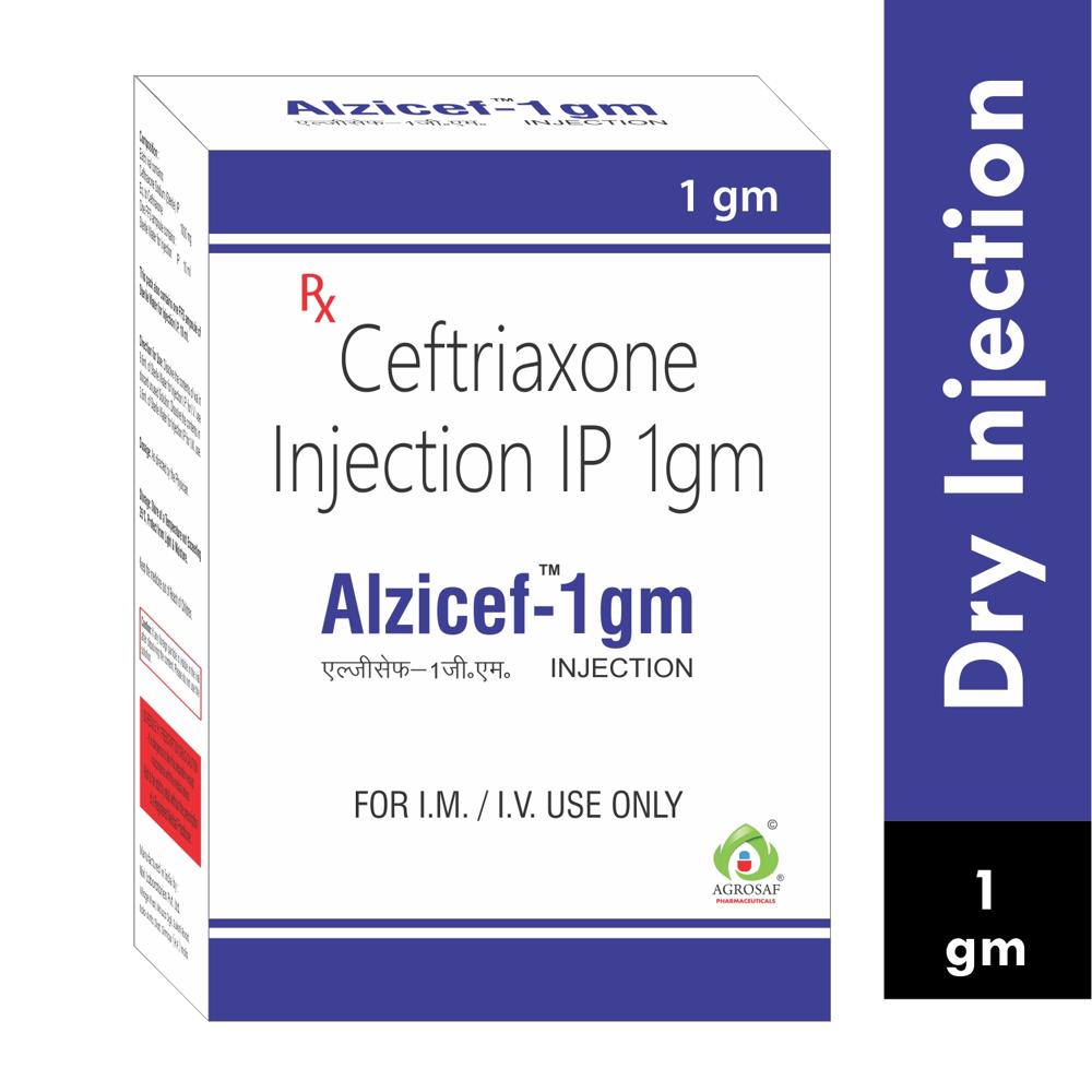 ALZICEF 1GM INJECTION - CEFTRIAXONE 1GM