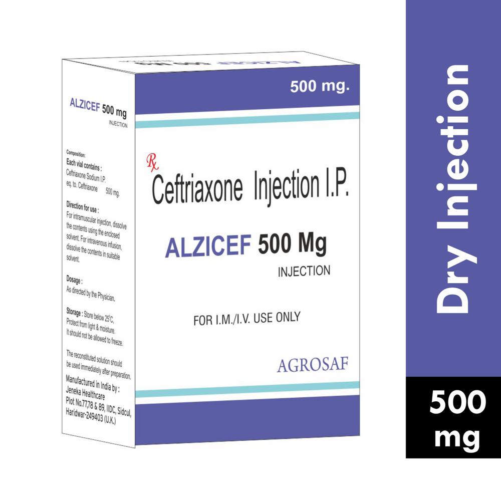 ALZICEF 500MG INJECTION - CEFTRIAXONE 500MG
