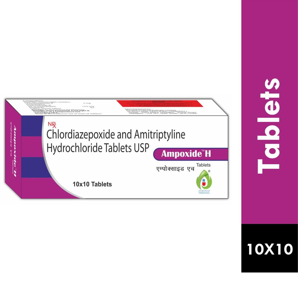 AMPOXIDE H TABLET - CHLORDIAZEPOXIDE(5MG) & AMITRIPTYLINE(12.5MG) TABLET