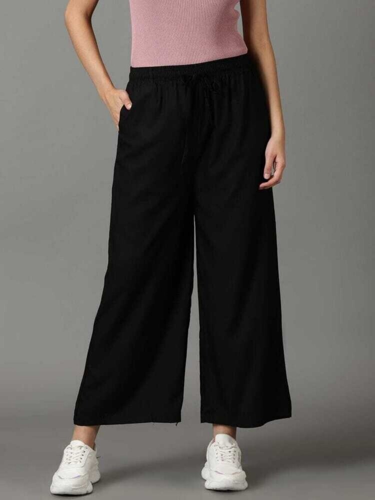 Womens Plazzo With Pocket Full Elastic