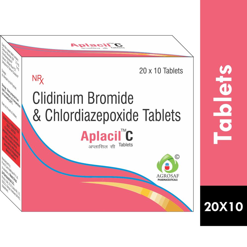 APLACIL C TABLET - CHLORDIAZEPOXIDE(5MG) & CLIDINIUM(2.5MG) TABLET