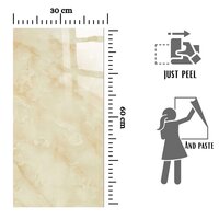 Self Adhesive Wall Tiles Waterproof Marble Finish Vinyl Wallpaper Sheet