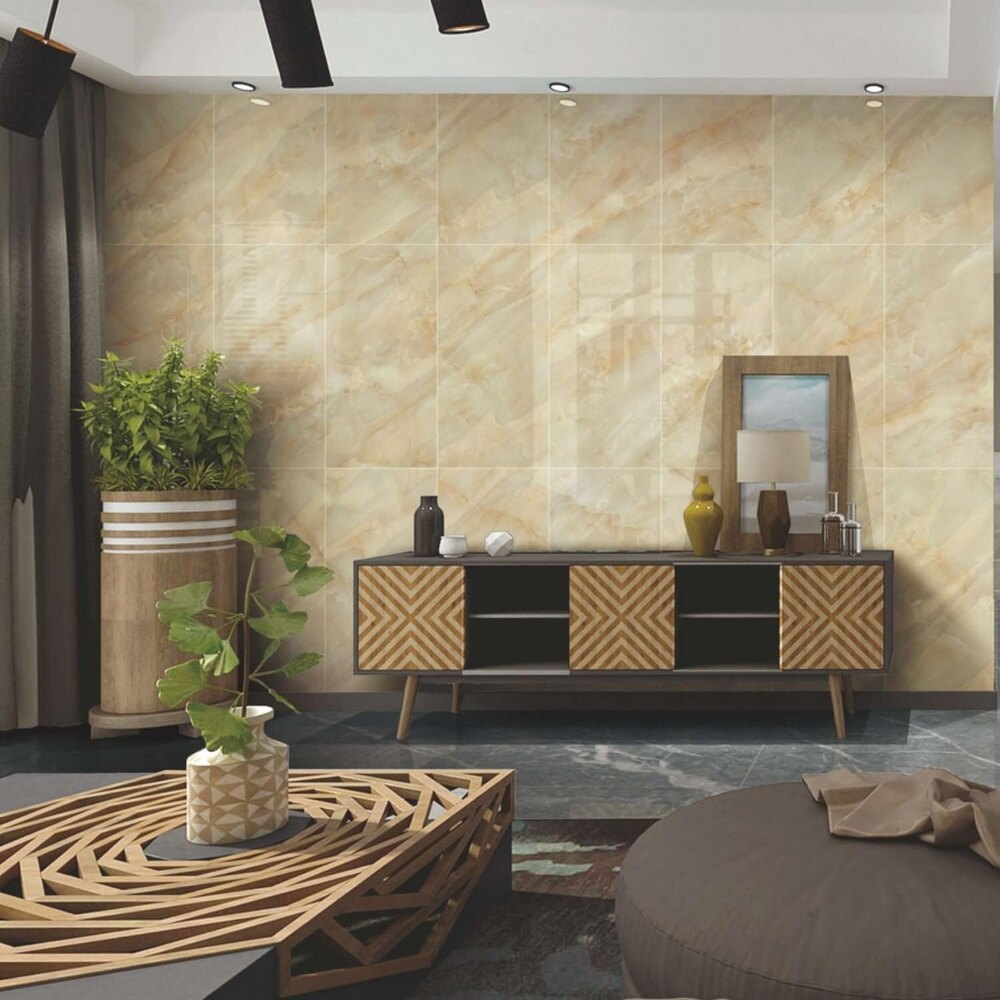 Self Adhesive Wall Tiles Waterproof Marble Finish Vinyl Wallpaper Sheet