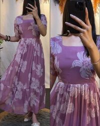 flora printed kurti