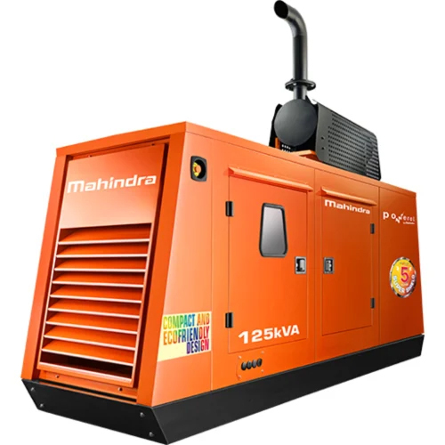 Mahindra 125 Kva Diesel Generator Set - Color: Red