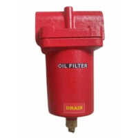 Metal Oil Filter - Color: Red
